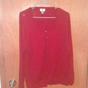 Cranberry XL Button down cardigan